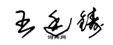 朱錫榮王廷鑄草書個性簽名怎么寫