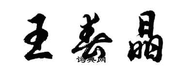 胡問遂王春晶行書個性簽名怎么寫