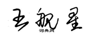 朱錫榮王艦星草書個性簽名怎么寫