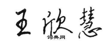 駱恆光王欣慧行書個性簽名怎么寫