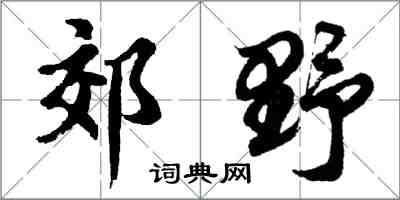 胡問遂郊野行書怎么寫