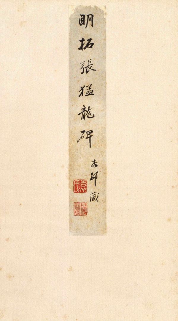 魏碑第一,明拓《張猛龍碑》