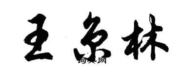 胡問遂王京林行書個性簽名怎么寫