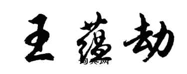 胡問遂王蘊劫行書個性簽名怎么寫