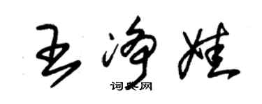 朱錫榮王淨娃草書個性簽名怎么寫