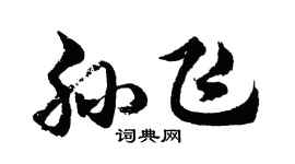 胡問遂孫飛行書個性簽名怎么寫