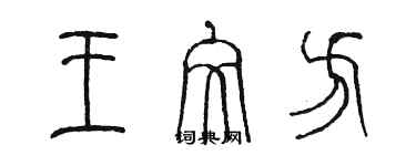 陳墨王文方篆書個性簽名怎么寫