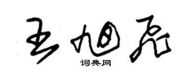 朱錫榮王旭飛草書個性簽名怎么寫