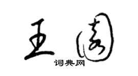 梁錦英王園草書個性簽名怎么寫