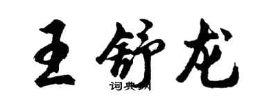 胡問遂王舒龍行書個性簽名怎么寫