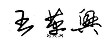 朱錫榮王革興草書個性簽名怎么寫