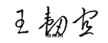 駱恆光王韌宜草書個性簽名怎么寫