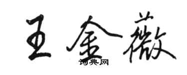 駱恆光王金薇行書個性簽名怎么寫