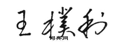 駱恆光王朴利草書個性簽名怎么寫