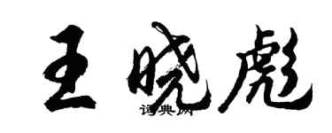 胡問遂王曉彪行書個性簽名怎么寫