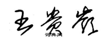 朱錫榮王貴嶺草書個性簽名怎么寫