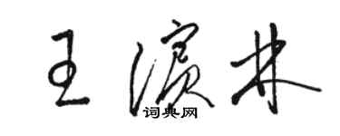 駱恆光王濱林草書個性簽名怎么寫