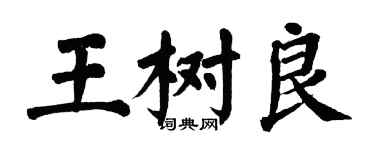 翁闓運王樹良楷書個性簽名怎么寫