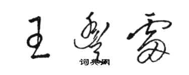 駱恆光王豐雷草書個性簽名怎么寫