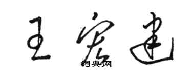 駱恆光王宏建草書個性簽名怎么寫