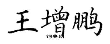 丁謙王增鵬楷書個性簽名怎么寫