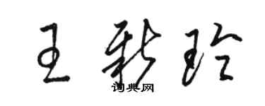 駱恆光王新玲草書個性簽名怎么寫