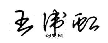 朱錫榮王衛虹草書個性簽名怎么寫