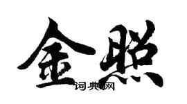 胡問遂金照行書個性簽名怎么寫