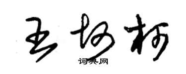 朱錫榮王坷柯草書個性簽名怎么寫