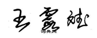 朱錫榮王霞斌草書個性簽名怎么寫