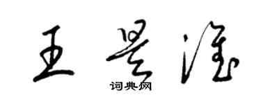 梁錦英王是淮草書個性簽名怎么寫