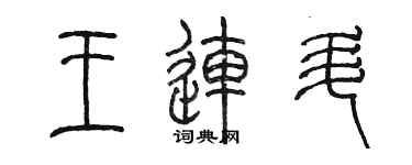 陳墨王連升篆書個性簽名怎么寫