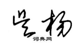朱錫榮吳楊草書個性簽名怎么寫