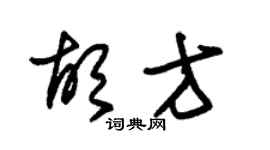 朱錫榮胡方草書個性簽名怎么寫