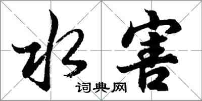 胡問遂水害行書怎么寫