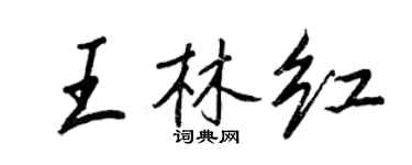 王正良王林紅行書個性簽名怎么寫