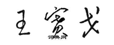 駱恆光王賽戈草書個性簽名怎么寫