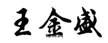 胡問遂王金盛行書個性簽名怎么寫