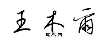 梁錦英王木爾草書個性簽名怎么寫