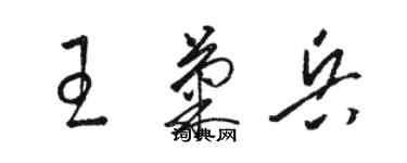 駱恆光王菊兵草書個性簽名怎么寫