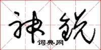 朱錫榮神銳草書怎么寫