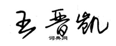 朱錫榮王晉凱草書個性簽名怎么寫