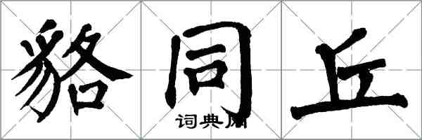 翁闓運貉同丘楷書怎么寫