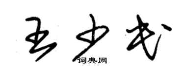 朱錫榮王少民草書個性簽名怎么寫