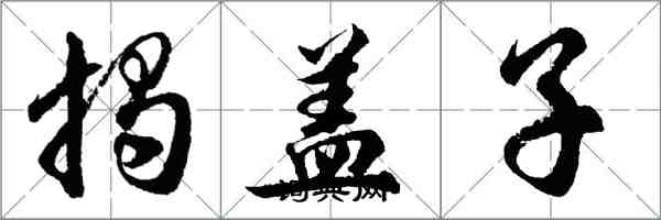 胡問遂揭蓋子行書怎么寫