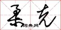 朱錫榮柔克草書怎么寫