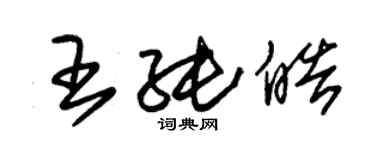 朱錫榮王純皓草書個性簽名怎么寫