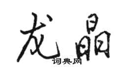 駱恆光龍晶行書個性簽名怎么寫