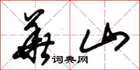 朱錫榮華山草書怎么寫