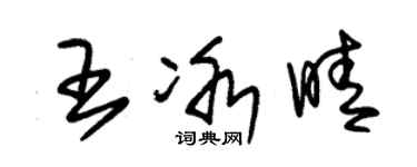 朱錫榮王冰晴草書個性簽名怎么寫